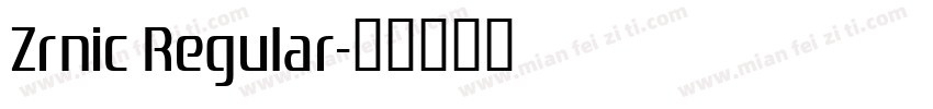 Zrnic Regular字体转换